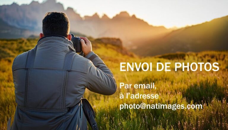 Un photographe entrain de photographier un paysage. comment proposer vos images à Nat'Images.